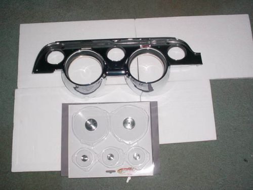 1967 ford mustang standard instrument bezel and  gauge lenes