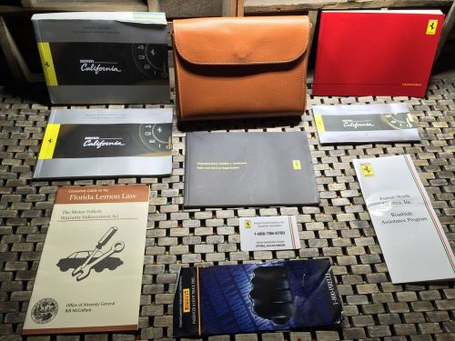 2010 ferrari california owners manual + infotainment navigation book (((oem))