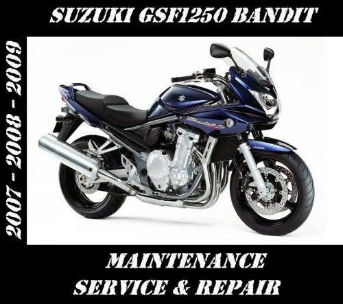 Suzuki gsf1250 bandit 1250 workshop maintenance tune-up service repair manual