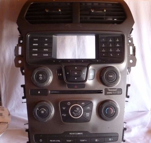 11-13 ford explorer radio control panel &amp; climate controls bb5t-18a802-ag c52428