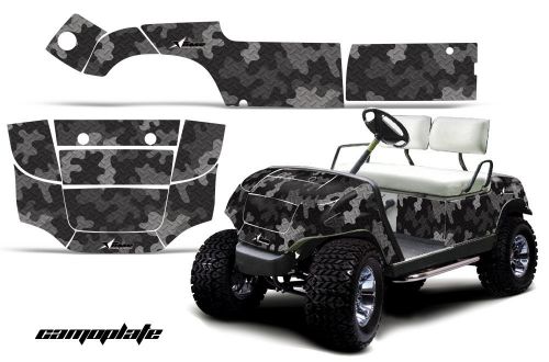 Yamaha golf cart parts - graphic kit wrap amr racing decals 95-06 model camo blk