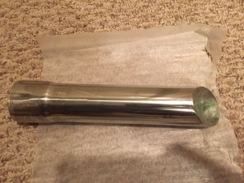 1963 - 1967 corvette exhaust extension pair / tips w/ seam