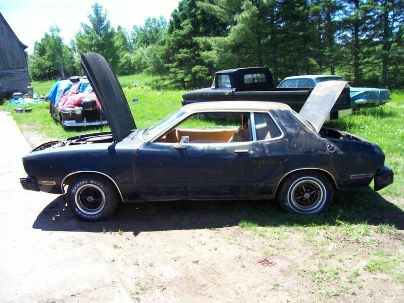 1978 FORD MUSTANG TWO COUPE ROLLER PROJECT DRAG CAR v/6 4 speed, US $1,000.00, image 2