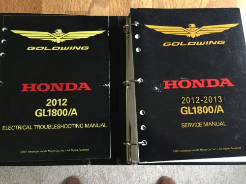 Honda factory service manual &amp; electrical troubleshooting 2012-13 gl1800