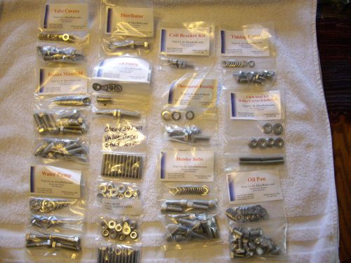 348 409 v8 alloyboltz stainless engine bolt kit