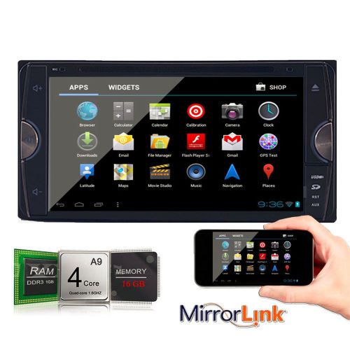 7" android 4.4 quad core car dvd player gps wifi radio mirror link / toyota rav4