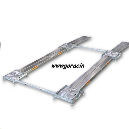 Longacre adjustable scale platen setup fixture with billet pad levelers,90&#034;-110&#034;