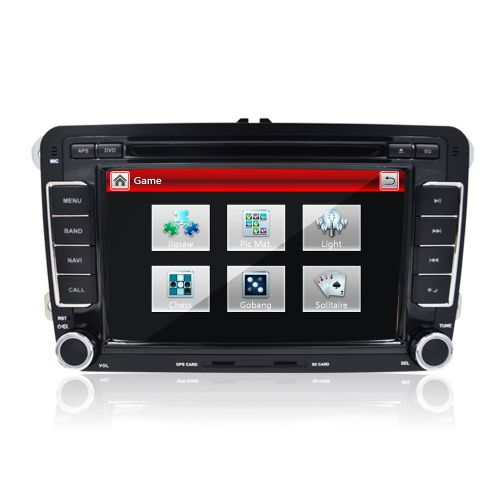 2din 7" gps navi car dvd cd radio player for vw golf jetta eos passat seat skoda