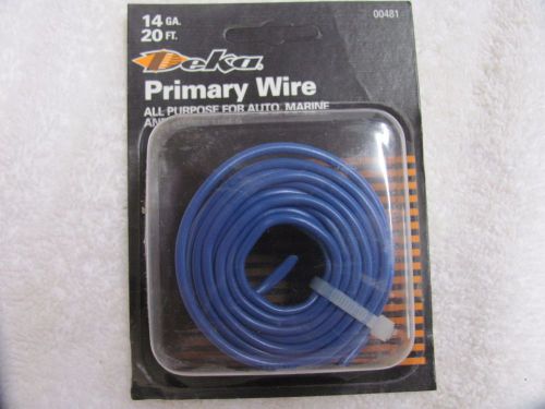 Deka  primary wire 14ga.  20&#039;. all purpose auto, marine, etc....