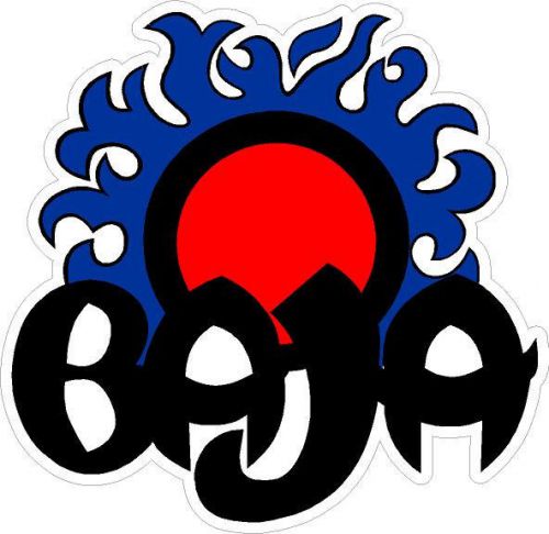 #448 3.75" baja boat sun decal sticker blue outlaw 322 sport 280 28 h2x