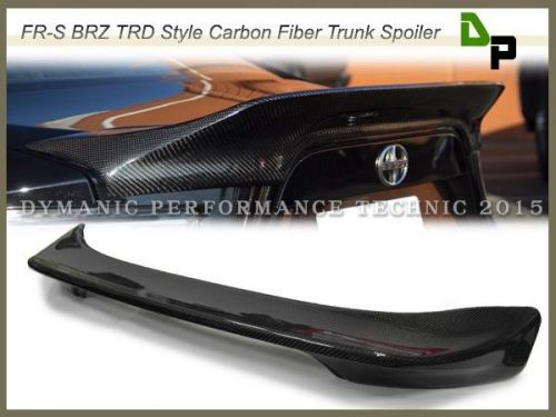 Carbon fiber trd type trunk spoiler for subaru brz scion fr-s toyota 86 12-15