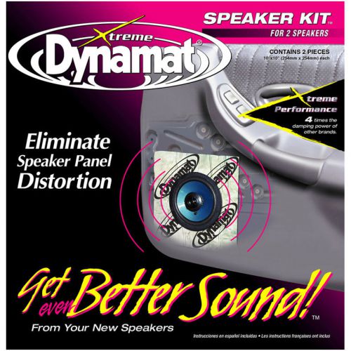 Xtreme 1.4 sq. ft. speaker kit; 2 pcs 10&#034;x10&#034; dynamat 10415 sound deadening