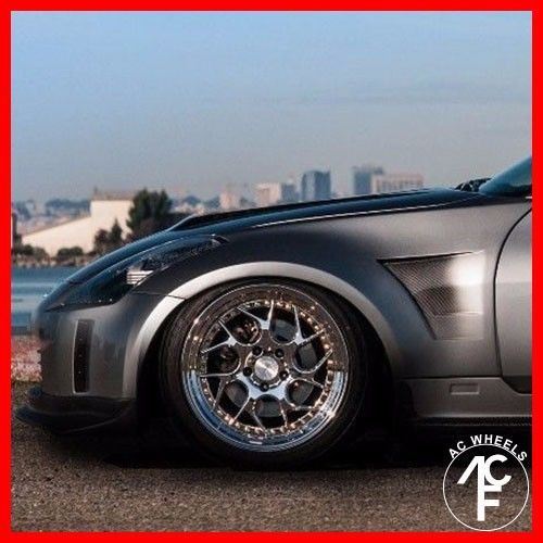 (1pc) 18x9.5 aodhan ds 01 wheels rims vaccum gold rivet 5x100 et+35 fits wrx jdm