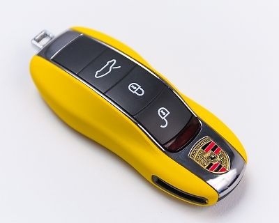 Agency power ap-key-12886 matte yellow plastic key fob protection case