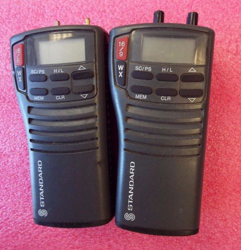Lot 2,  standard horizon hx255s (aa2s1) handheld marine radio - untested @hs, j5
