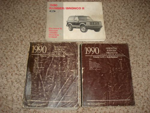1990 ford ranger shop manual set service books original set broco ii aerostar