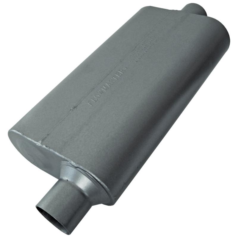 Flowmaster 50 delta muffler 409s - 2.50 offset in / 2.50 center out - moderate