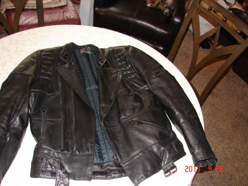 Harley davidson hein gericke leather motorcycle jacket 42 tall
