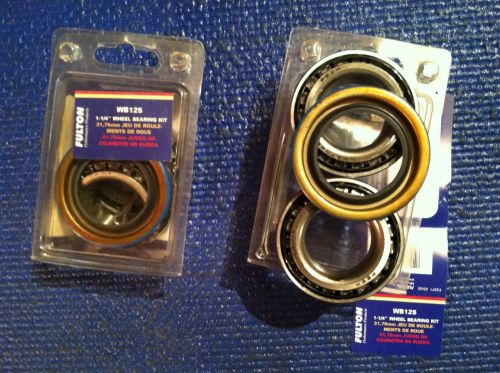 2 fulton wb125 1-1/4" trailer wheel bearing kit set. two sets in this 1 sale