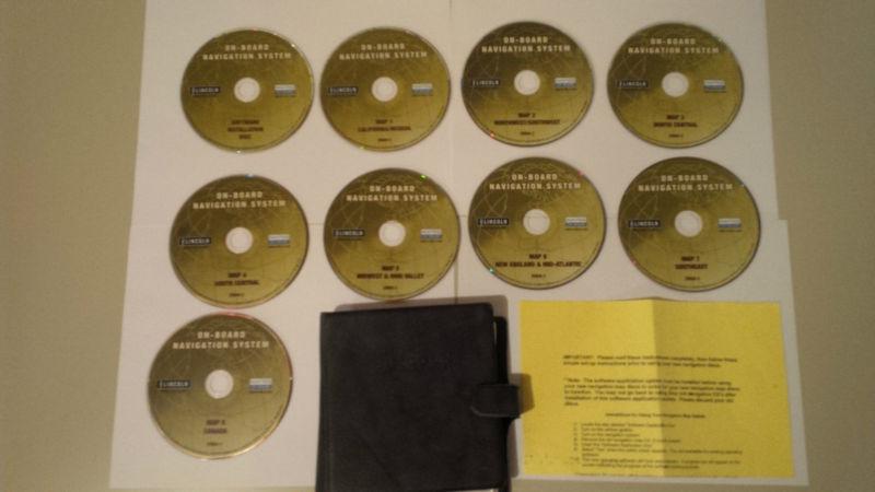 03 04 05 lincoln navigation cd's 9 disc set - navteq 2004-1 rare find! 