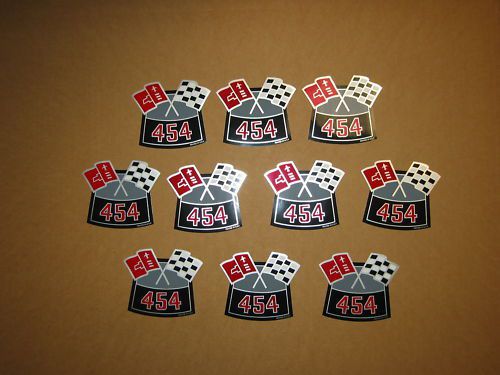 Chevrolet big block 454 cross flag air cleaner decal 10