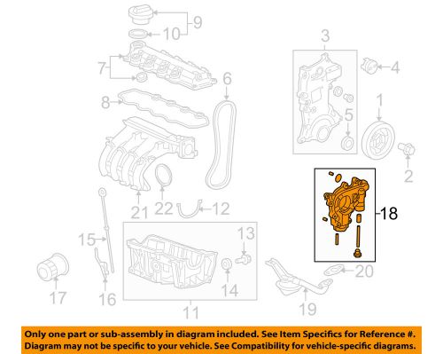 Honda oem-engine oil pump 15100rb0003