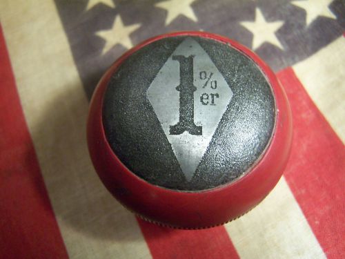 Vintage 1 percenter 1%er shift knob harley fl chopper bobber panhead knuck wl