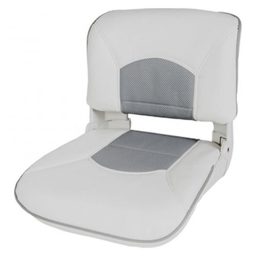 Tempress 45628 profile guide series boat seat white/gray marine with cushion
