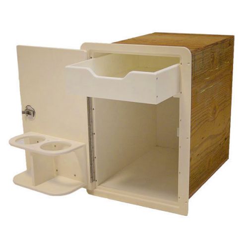 Rinker jet technologies 3980-150 ivory starboard boat storage hatch / cabinet