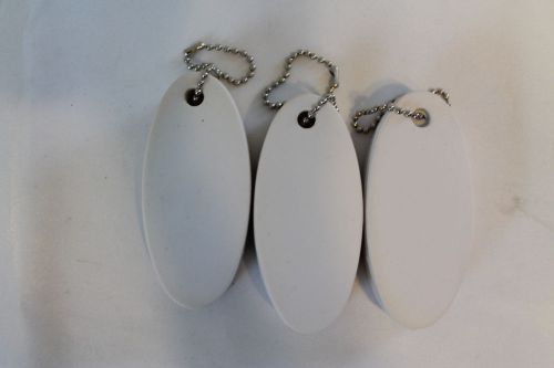 Floating key chains boat key chain set of 3 - white