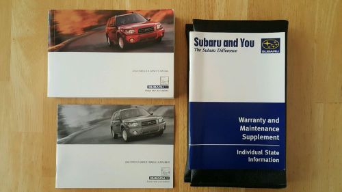 Subaru forrester owner’s manual 2004