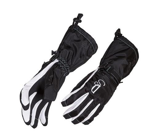 Divas snow gear ladies divine ii snowmobile gloves - black/aqua (lg / large)