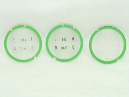 1967 camaro console gauge lens set 3 lenses exact and correct show quality!