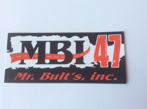 Mr. bult&#039;s,inc. baja 500 off road racing mbi 47 sticker