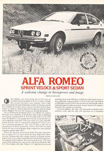 1978 alfa romeo sprint veloce and sport sedan -  classic article pe95
