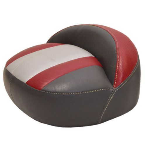 Ranger gray and red 15 inch marine boat casting seat / cushion - single