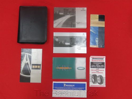 01 2001 acura tl owners manual with case