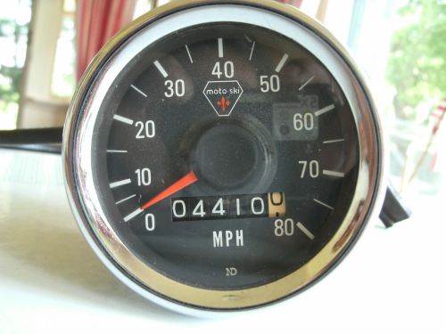 1976,77,78,79  moto-ski speedometer gauge+cable+bracket+light