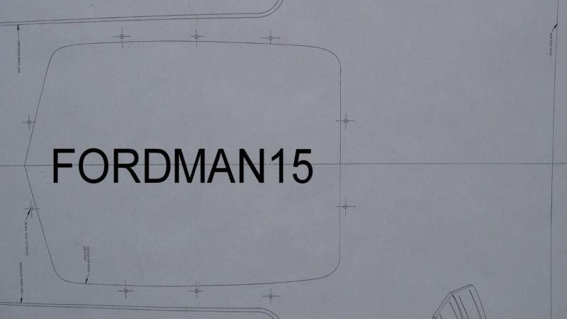 1970-1971 ford torino fairlane ranchero ram air shaker hood template (aaaa)