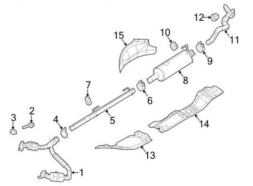 Chrysler oem dodge exhaust heat shield 68159407ad image 14