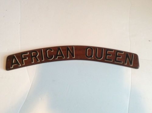 African queen signage for you boat