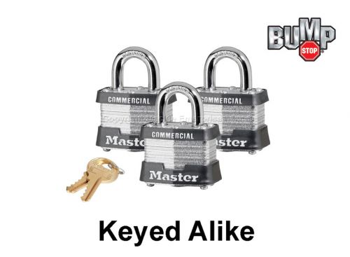 Master lock padlock - keyed alike locks #3nka-3 bump
