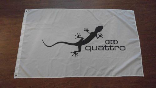 Audi gecko quattro flag banner 3x5 90x150cm garage mancave urs enthusiast