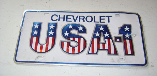 Antique vintage chevrolet  license plate usa -1 rat rod hot custom dealer