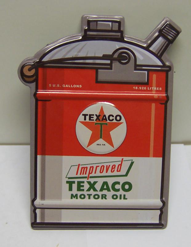 Texaco oil can ~vintage style~ magnet new ford chevy dodge oil gas bar mancave 