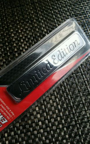 Limited edition chrome plated emblem die cast zinc construction fast shipping