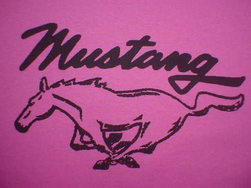 Mustang t-shirt~~hot pink~~ for ladies-women-- md or lg
