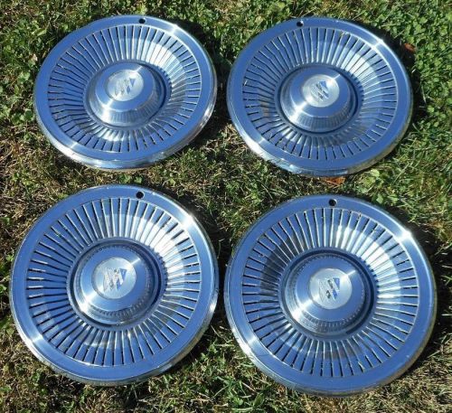 4 1977-1979 buick lesabre estate wagon hubcaps wheel covers metal 70&#039;s 15&#034; 77-79
