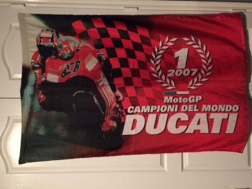 2007 motogp campioni del mondo ducati banner flag