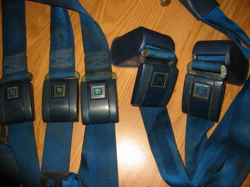 GM STANDARD SEAT BELTS FRONT and REAR RETRACTORS and BUCKLESw/ BOOTS, US $200.00, image 2